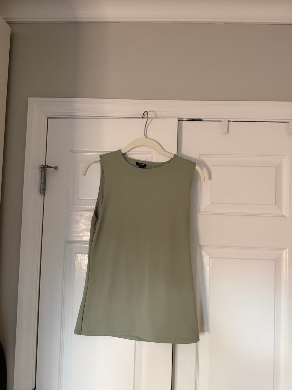 Express Olive Green Sleeveless Tank Top